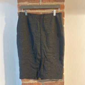 Gray pencil skirt